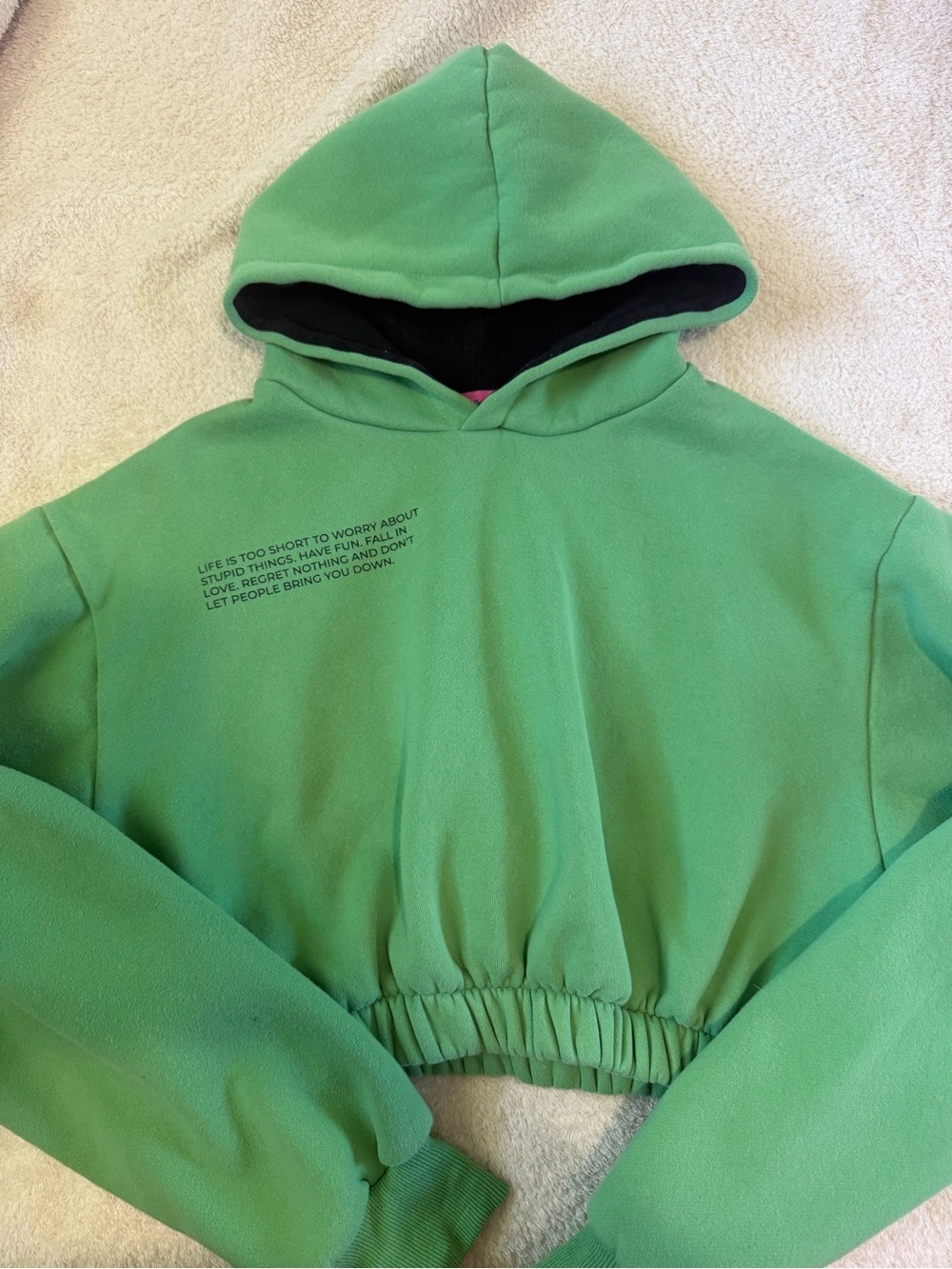 Edikted cropped hoodie size large